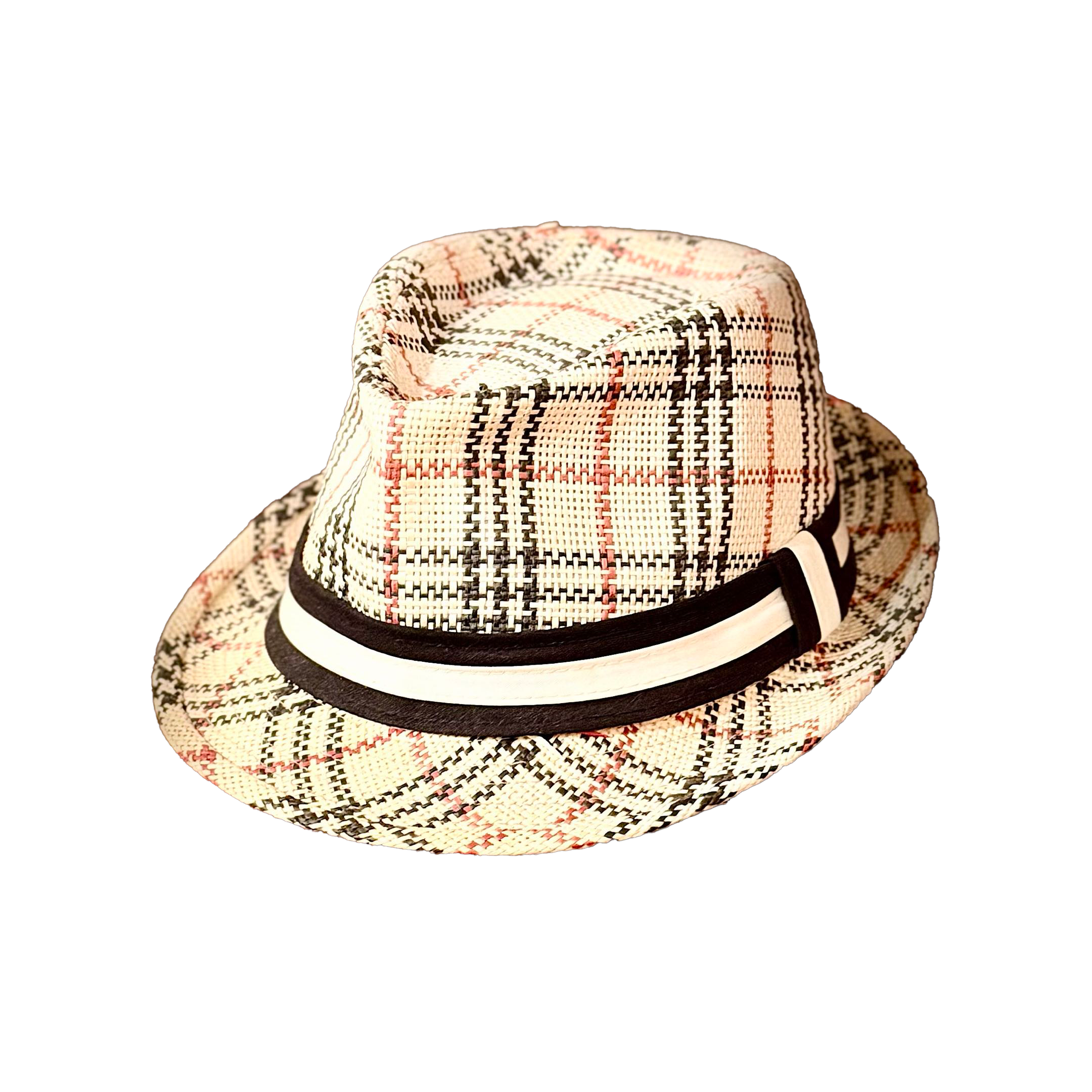 Dad's beloved plaid fedora hat